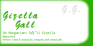 gizella gall business card